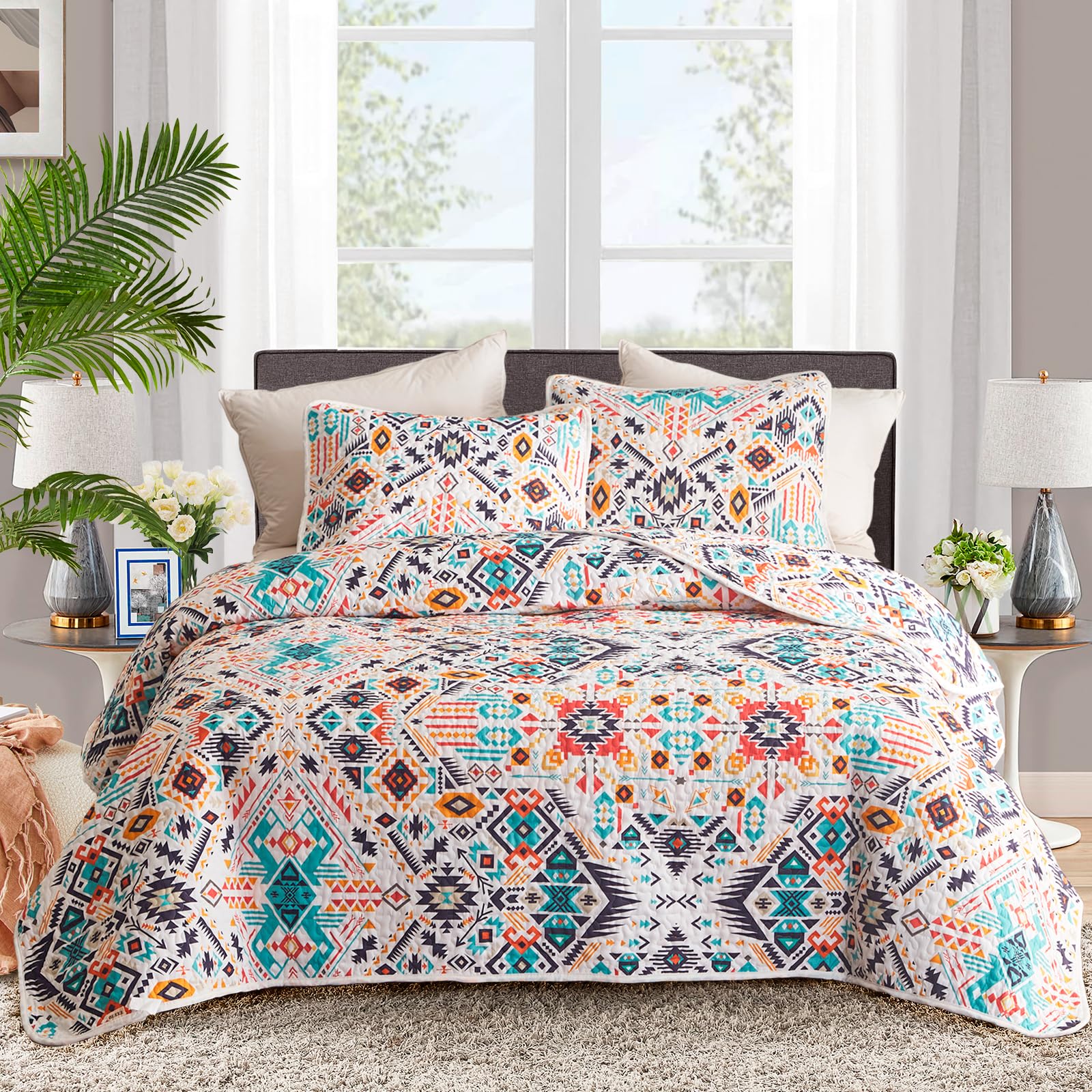 Couverture Ethnique Bohème Tribal Géométrique - 90x150 Cm - Style Navajo Aztèque Pour Canapé, Lit Ou Décoration Murale