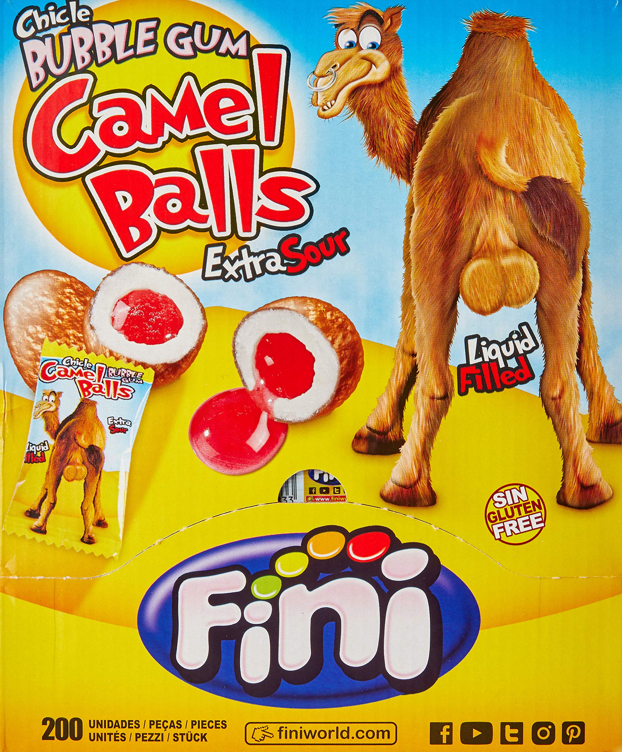 Bolas de chicle Fini Camel x 200