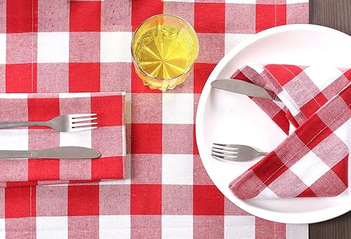 Miniatura 7 de Juego de 12 servilletas de tela con vainica, servilletas de tela, servilletas de algodón lavables, servilletas de algodón lavables, servilletas de