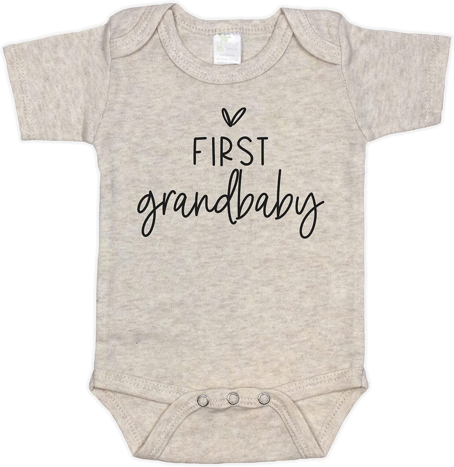 Pregnancy Announcement Infant Bodysuit First Grandbaby Gift for Grandparents | New Baby Surprise
