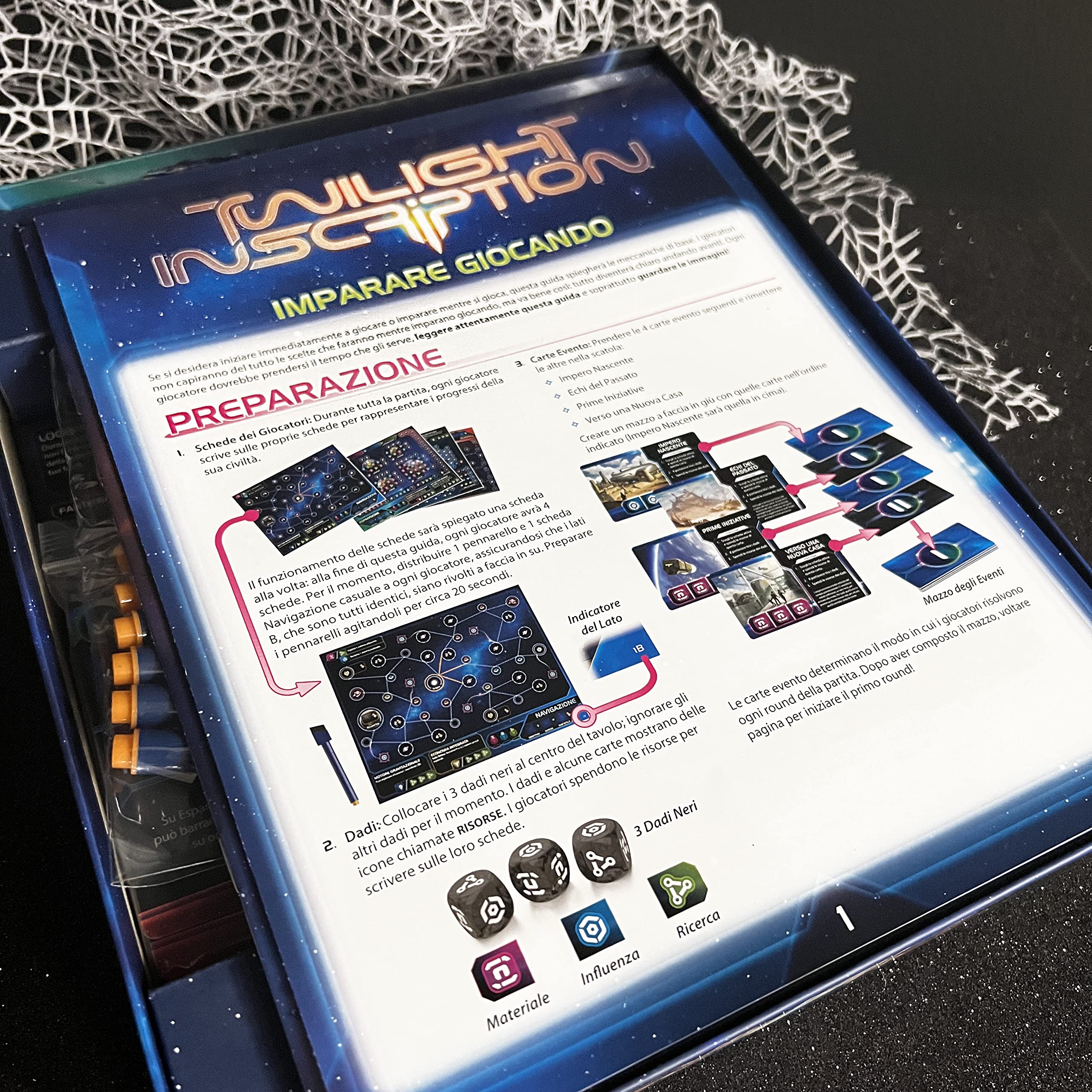 Asmodee - Twilight Inscription, Jeu de Table, 1-8 Joueurs, 14+ Ans, édition en Italien