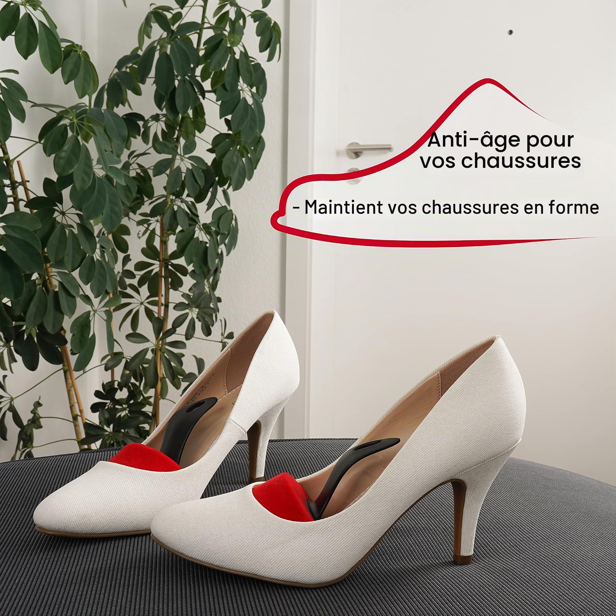 Lisa Basic Velours Pompes boute mousse, embauchoirs chaussures femme, forme chaussures femmes pour pompes, ecscarpins Set 5 paires