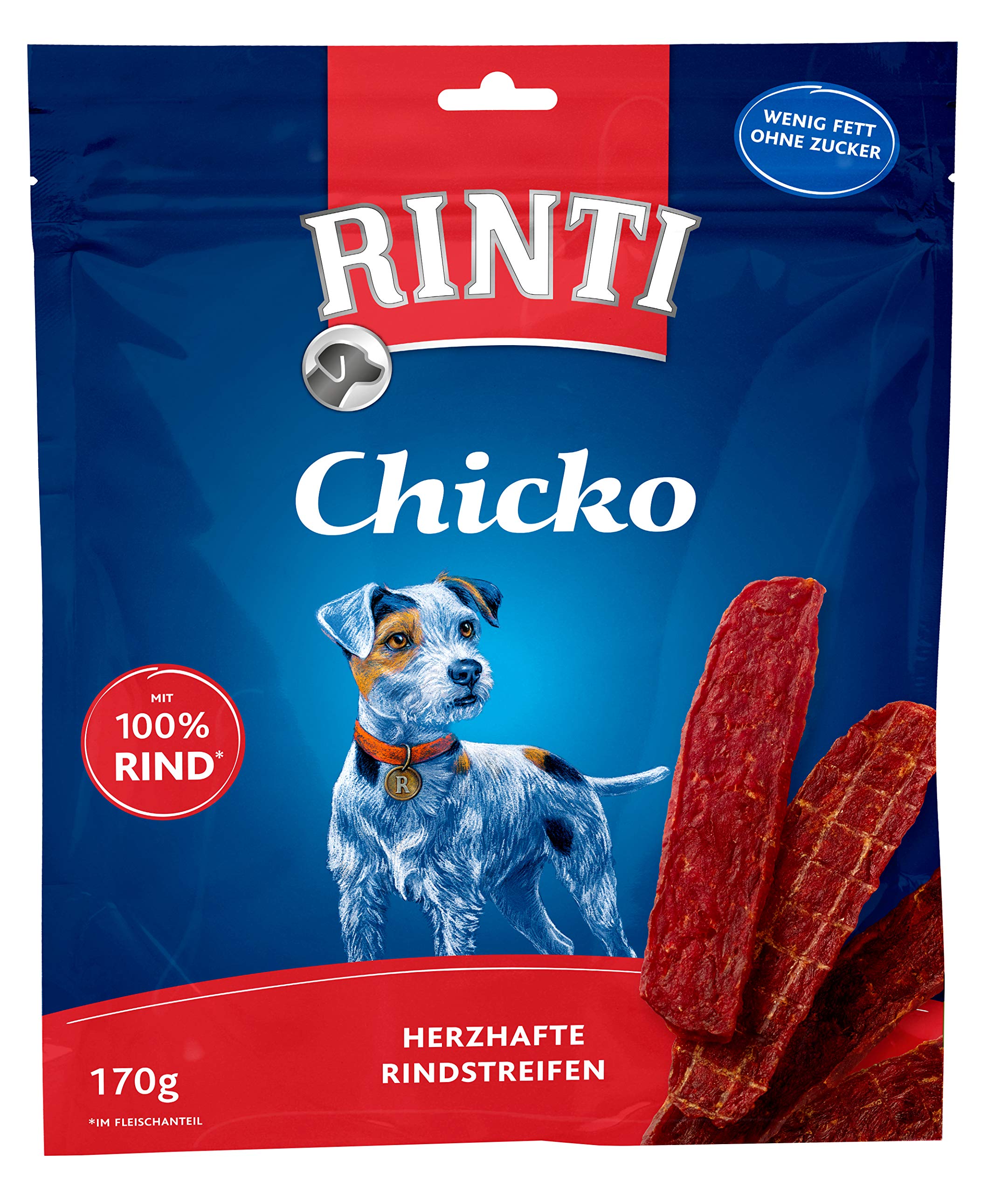 RINTI Chicko Extra Snacks für Hunde mit Rind - Set - 3x 170 g