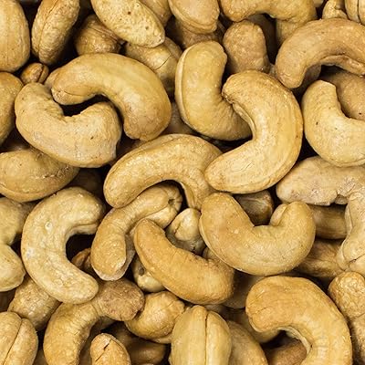 Setton Farms Bulk Roasted Unsalted Cashews (Size 320), 25 Lb