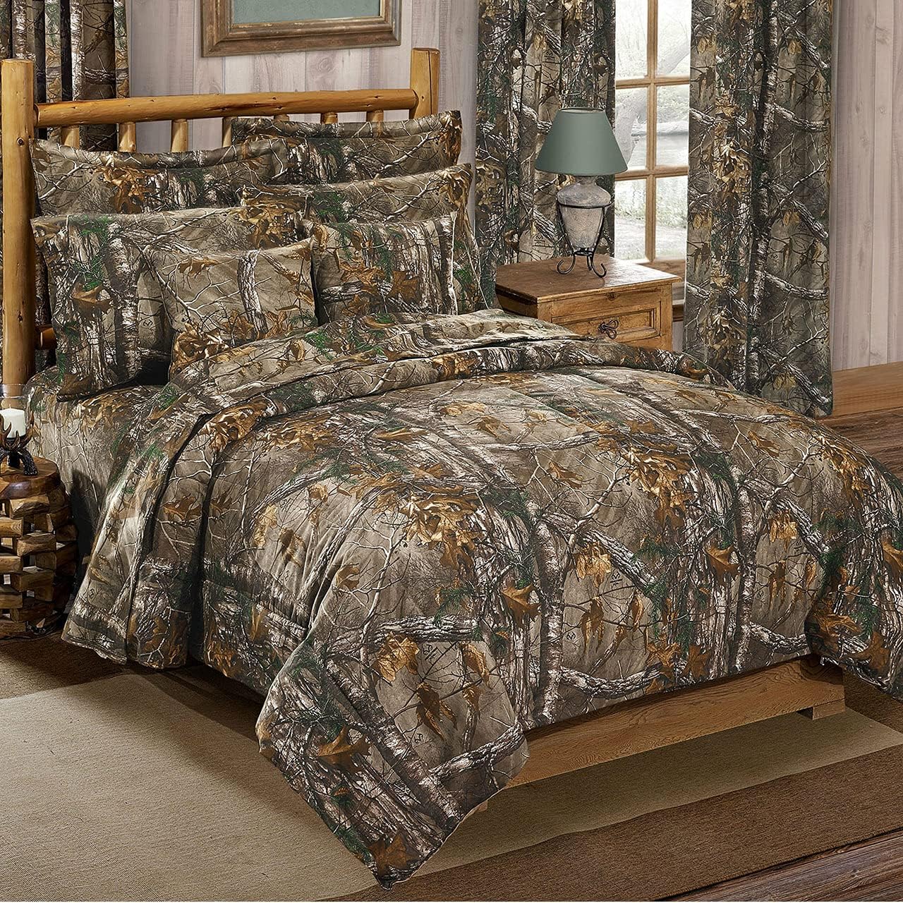 Realtree Xtra Camouflage Twin Comforter Set, 2 Piece Camo Comforter for Bedroom, Hunting, Outdoor & Farmhouse (1 Comforter, 1 Sham)