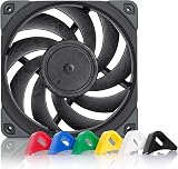 Noctua NF-A12x25 PWM chromax.black.swap, Premium Quiet Fan, 4-Pin (120mm, Black) - 1