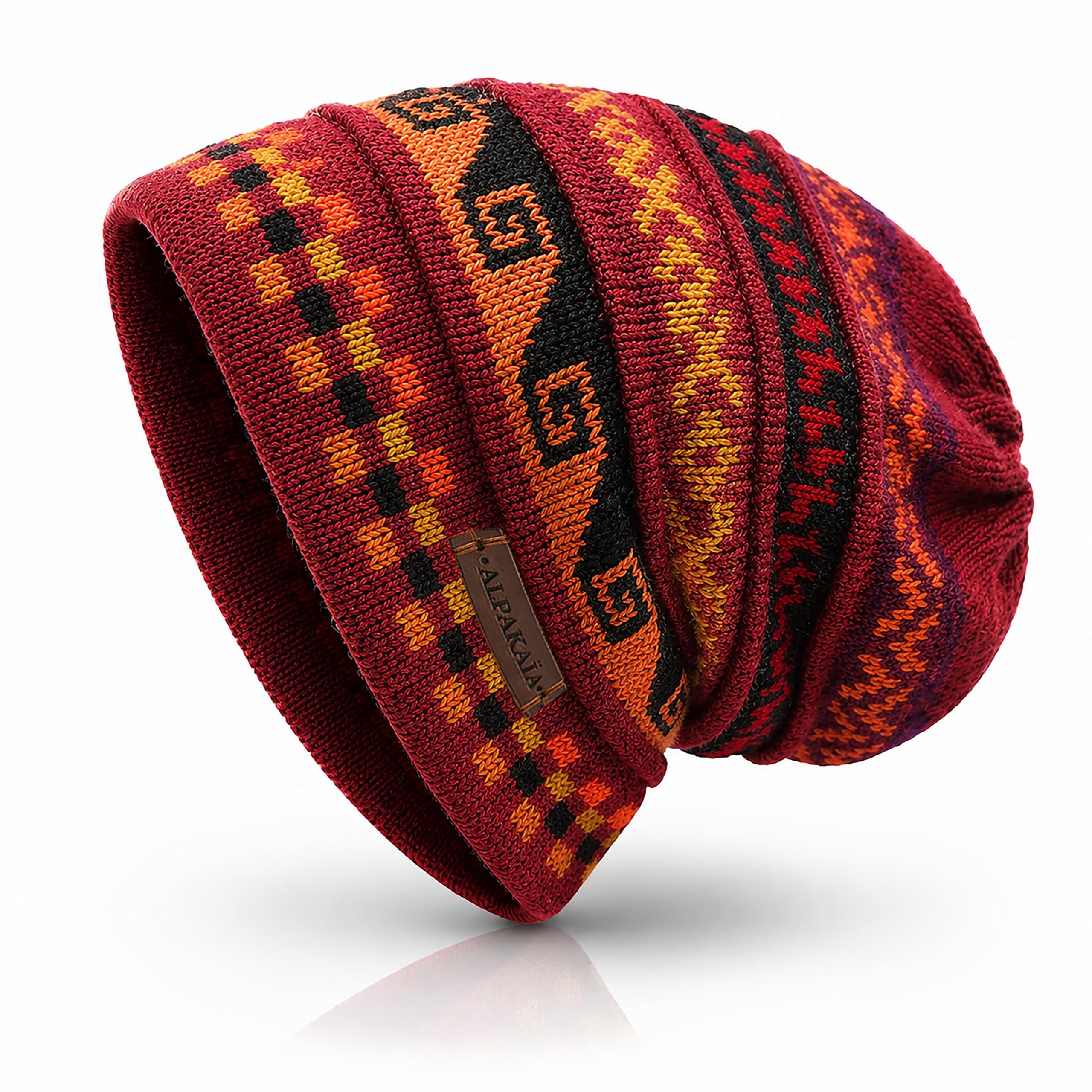Generisch Alpaka Mütze Damen Herren – 100% Baby Alpaka – Wintermütze Beanie
