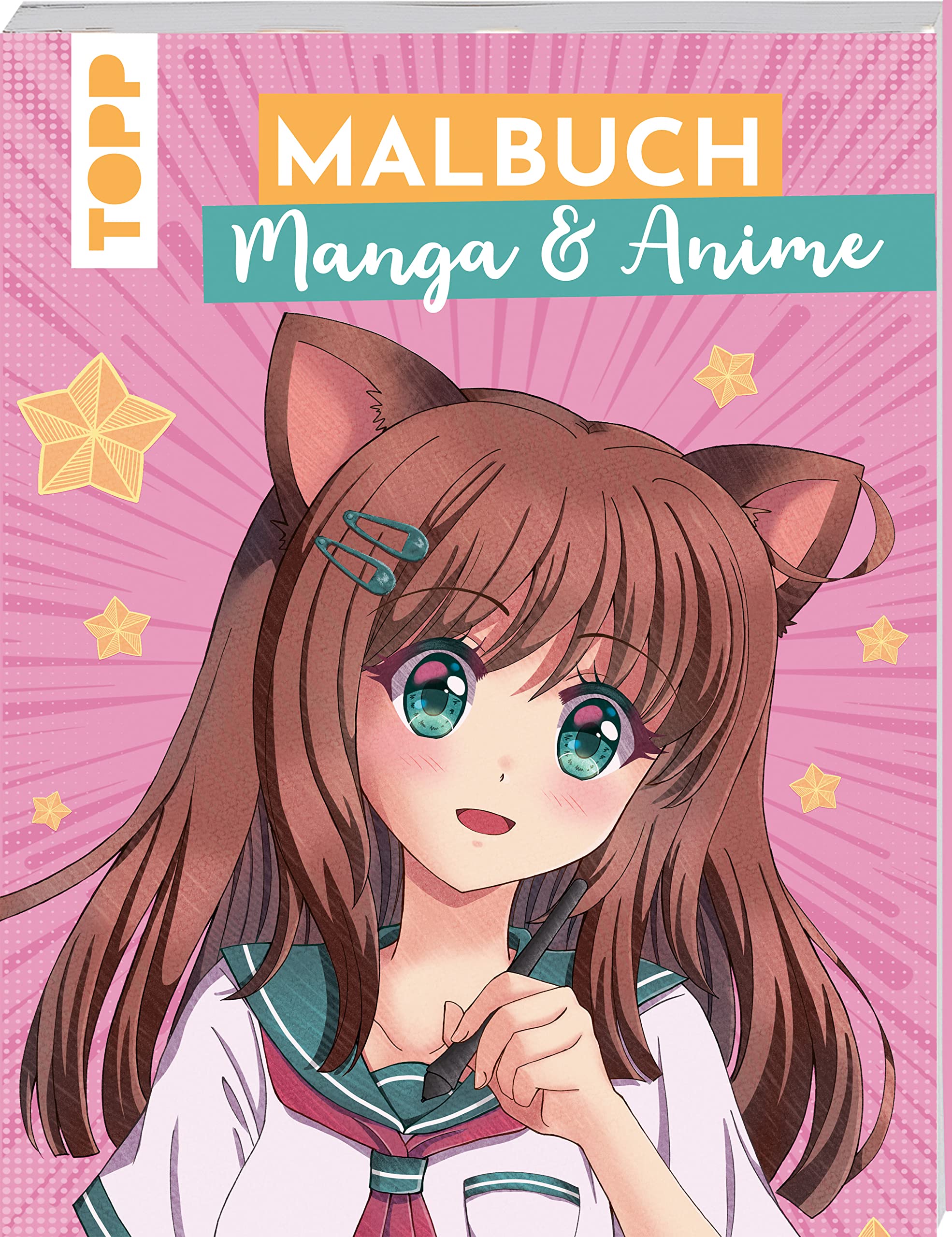 Malbuch Manga & Anime: Das Malbuch für Mädchen ab 10 Jahren