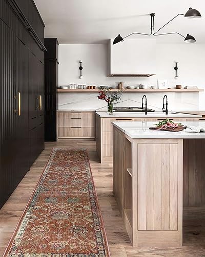 Miniatura 5 de Loloi Giada Collection GIA-05 - Alfombra tradicional color terracotamulticolor, 7 pies 9 pulgadas x 7 pies 9 pulgadas, redonda