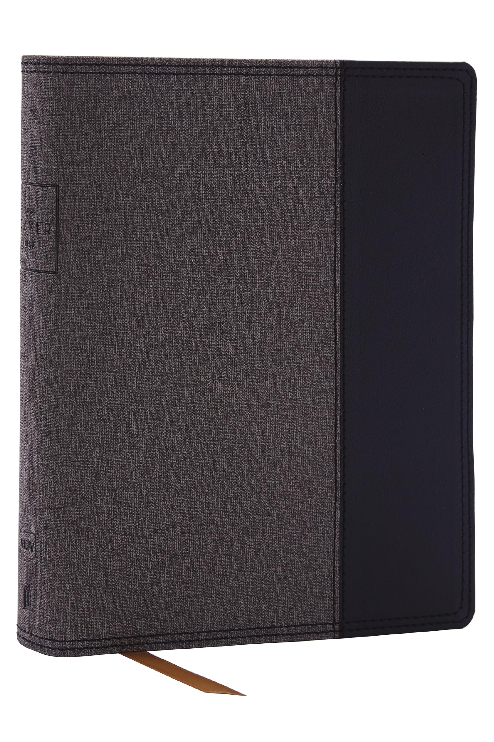 The Prayer Bible: Pray Gods Word Cover to Cover (NKJV, Black/Gray Leathersoft, Red Letter, Comfort Print)