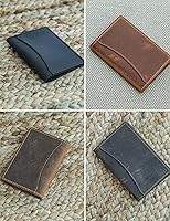 Vista 10 de Handcrafted Genuine Leather Wallets, Minimalist Cardholders, and Passport Covers, Handmade Gift