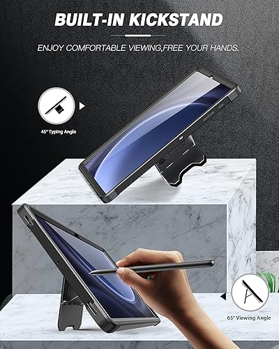 Miniatura 5 de ZtotopCases Funda para Samsung Galaxy Tab S9 FE 5G de 10.9 pulgadasTab S9 de 11 pulgadas 2023, protector de pantalla integrado y soporte para