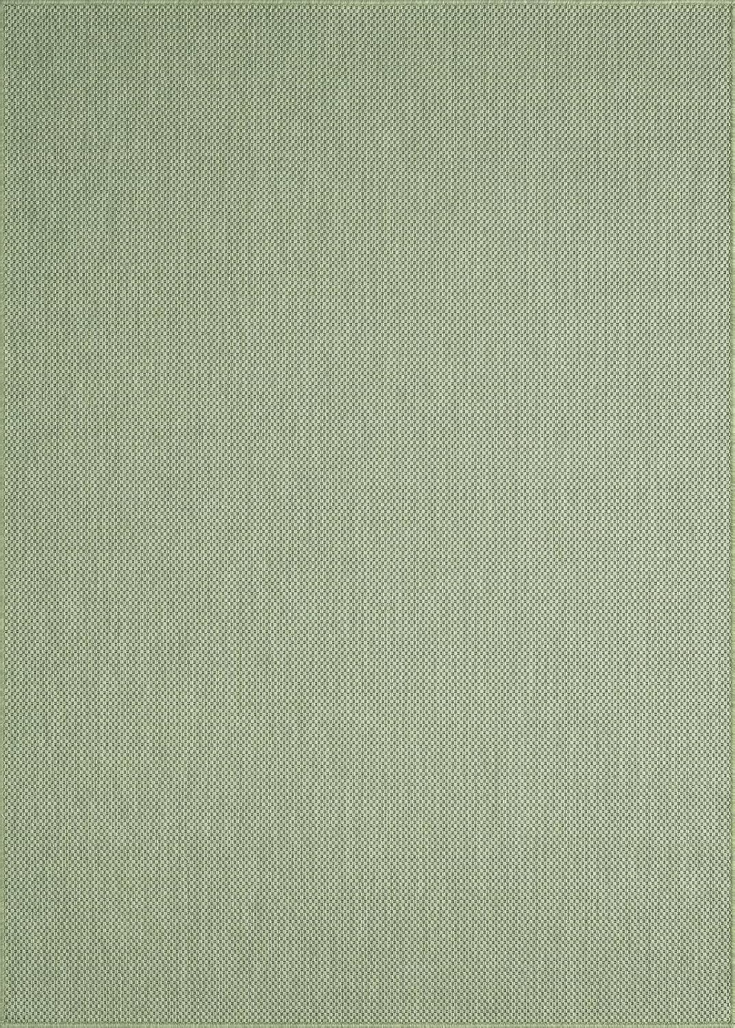 the carpet Mistra - Alfombra Robusta, Moderna, Duradera y fácil de cuidar, Interior y Exterior, salón, Ideal para Cocina, Pasillo e Invernadero, Tejido Plano, Verde, 240x340