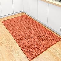 Vista 86 de FLOLEOPA Alfombras de baño de microfibra suave y esponjosa, tapetes de baño absorbentes, antideslizantes, lavables a máquina y de secado rápido