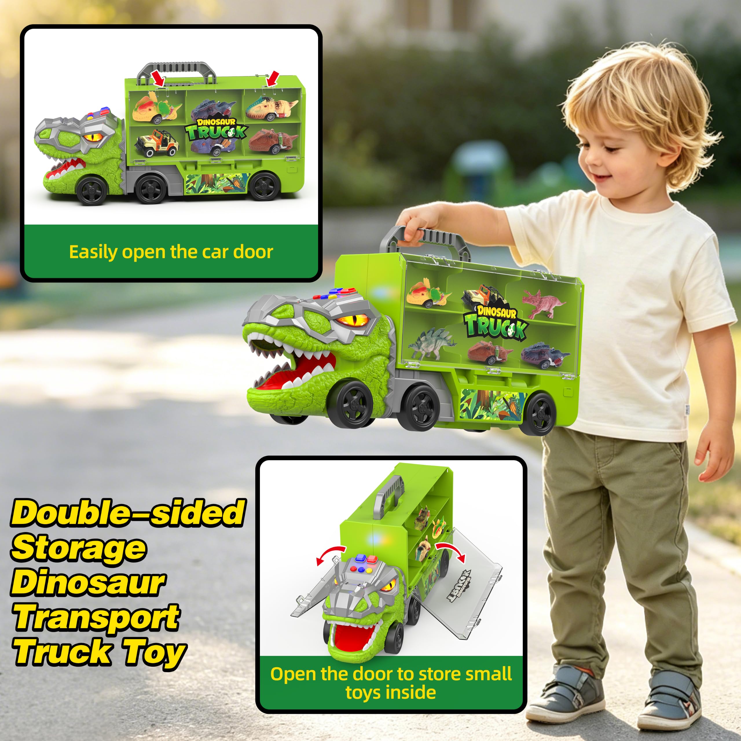 Dinosaur Carrier Truck - 19 Piece Set -6 Dinosaur Carrier Truck - 19 Piece Set -6