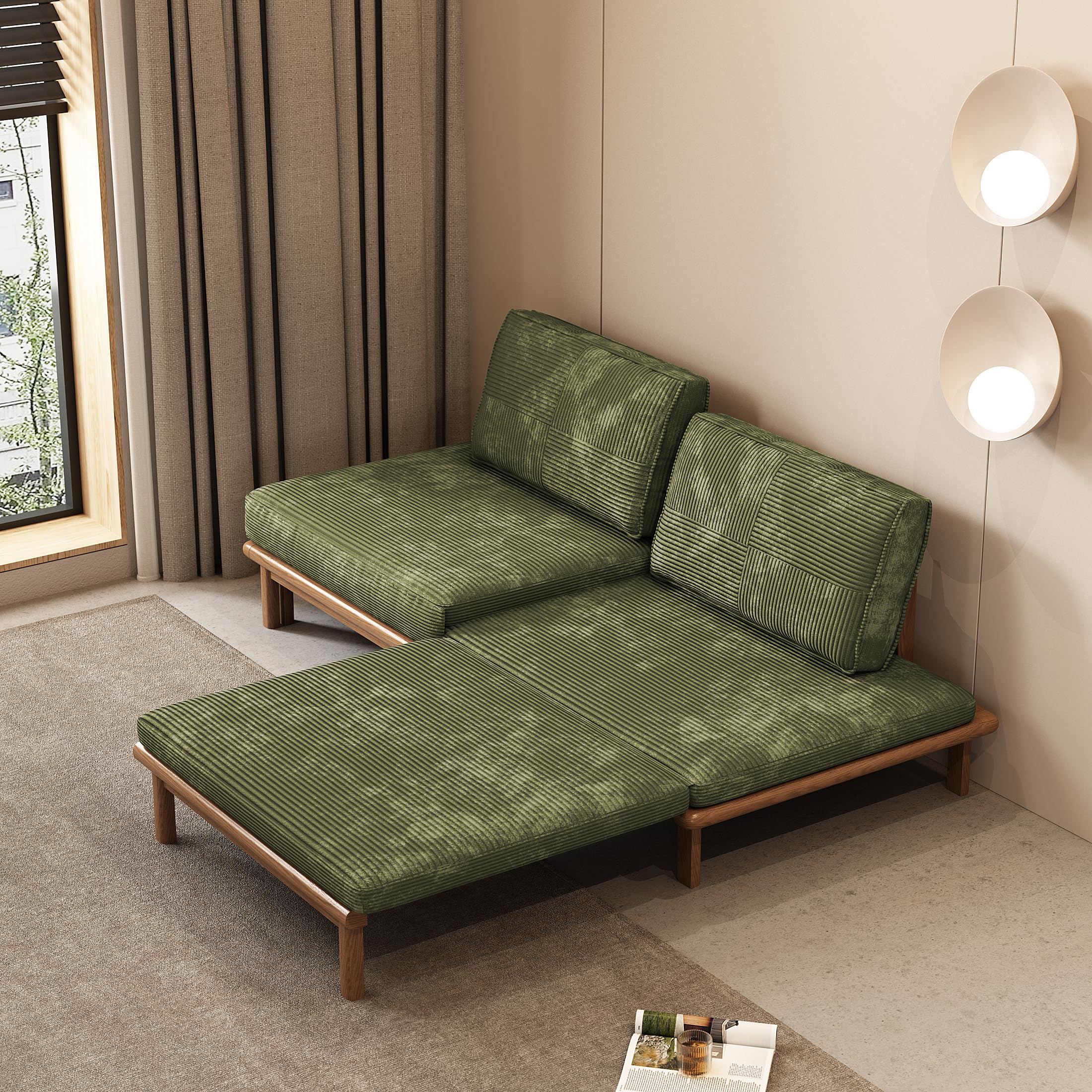 See deals & similar results for Lartis 200 cm Schlafsofa Grün