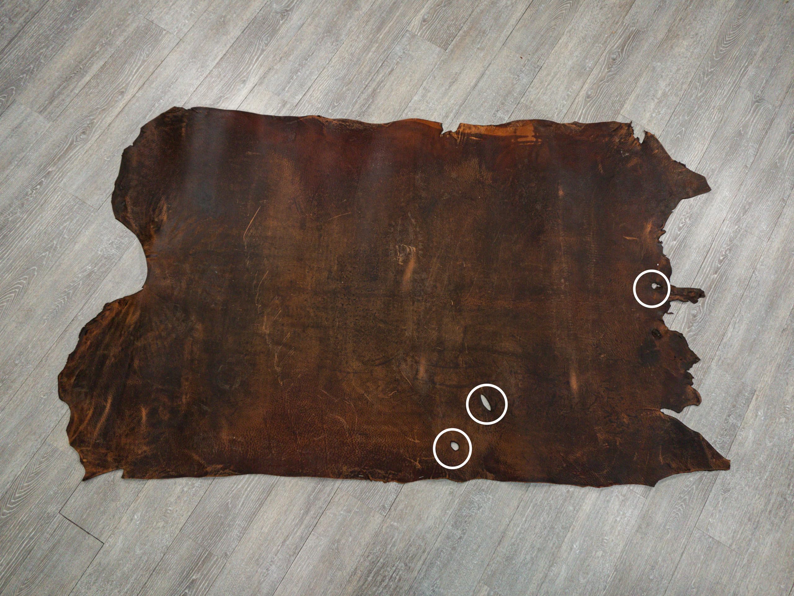 Amazon.com: Distressed Woodland Pig Leather Hide: Natural G4894