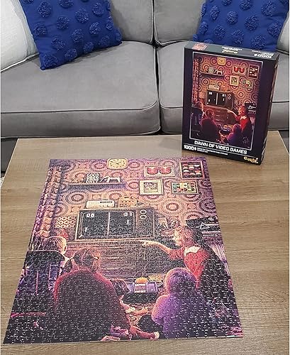 Miniatura 2 de Rompecabezas de nostalgia de los años 70 El amanecer de los videojuegos, rompecabezas retro de 1000 piezas, colección Gamosis