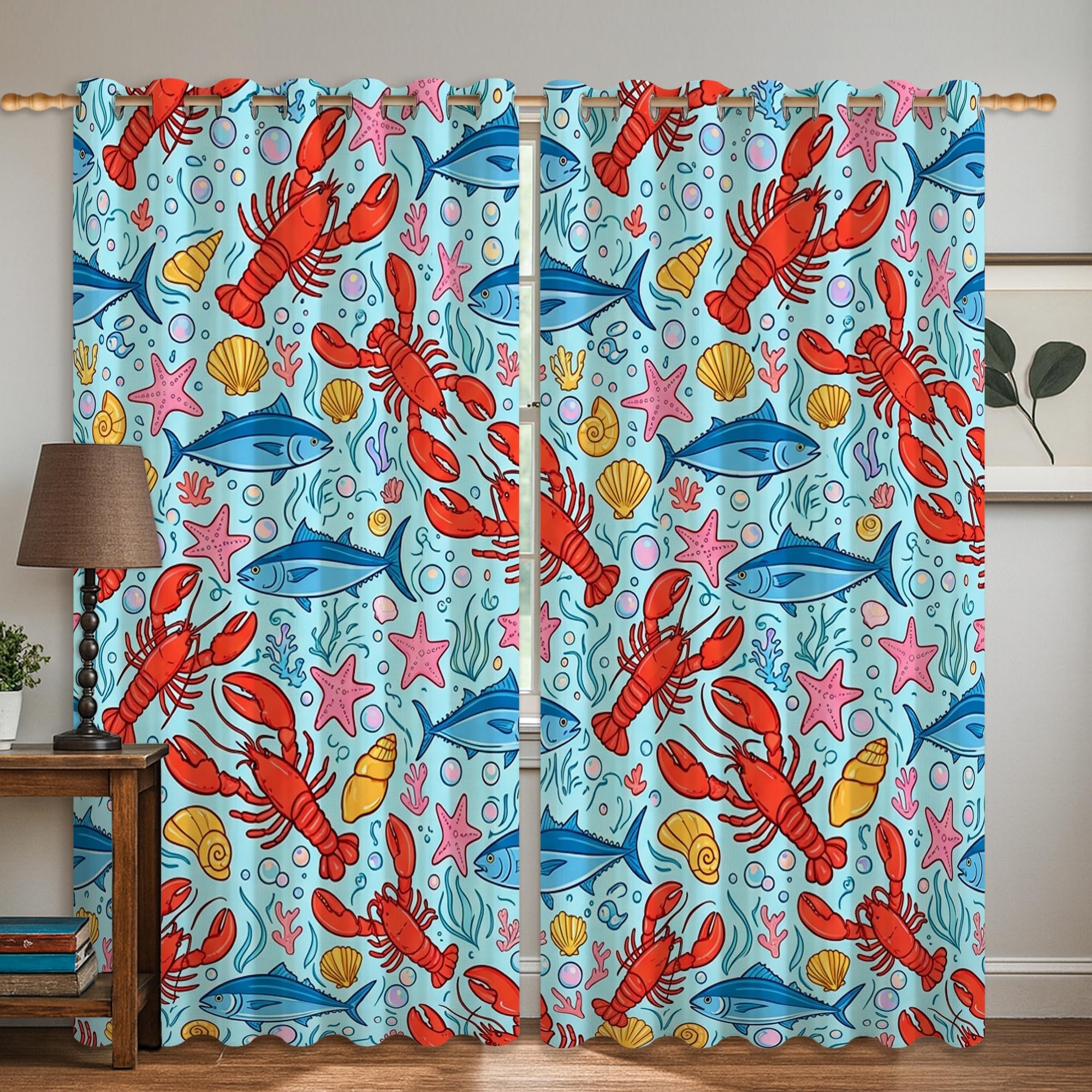 Rideaux occultants 106 x 160 cm isolant thermique décoration fenêtre
