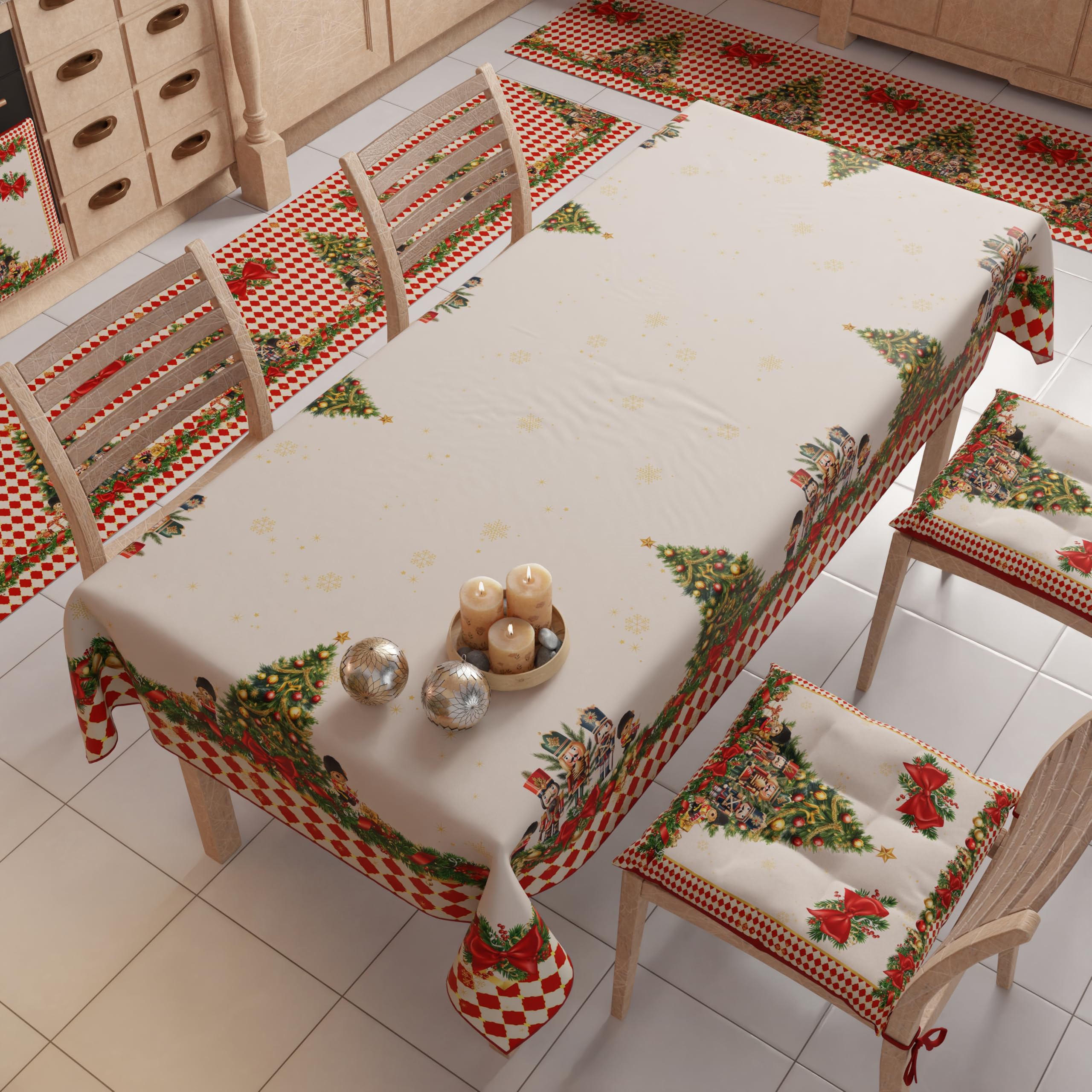 PETTI Artigiani Italiani Stain-Resistant Tablecloth Christmas - Image 3