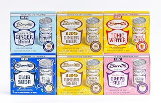 Barritt's Mixers - Double Ginger Beer Mixer Set, Non-Alcoholic Soda Cocktail Mixer, 7.5 fl oz Cans, 24 Pack, Mini