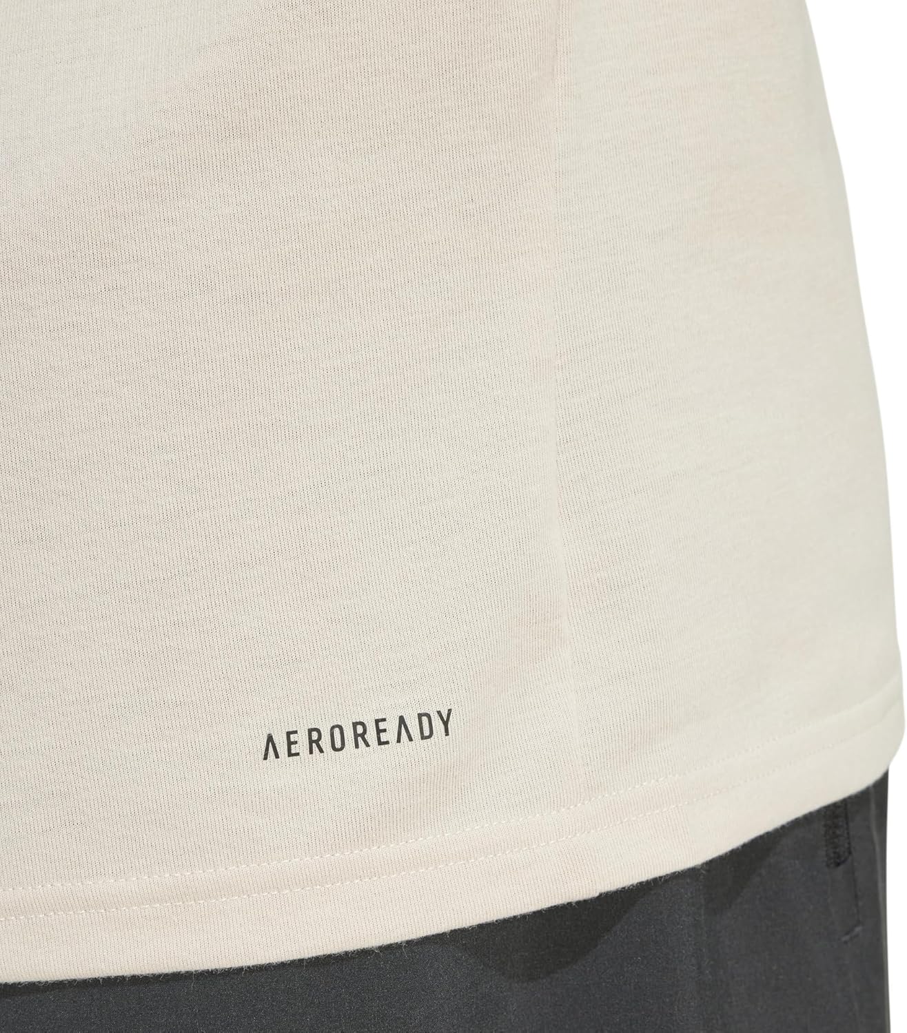 adidas Mens Train Essentials Feelready Training Tee Wonder Beige/Black XX-Large
