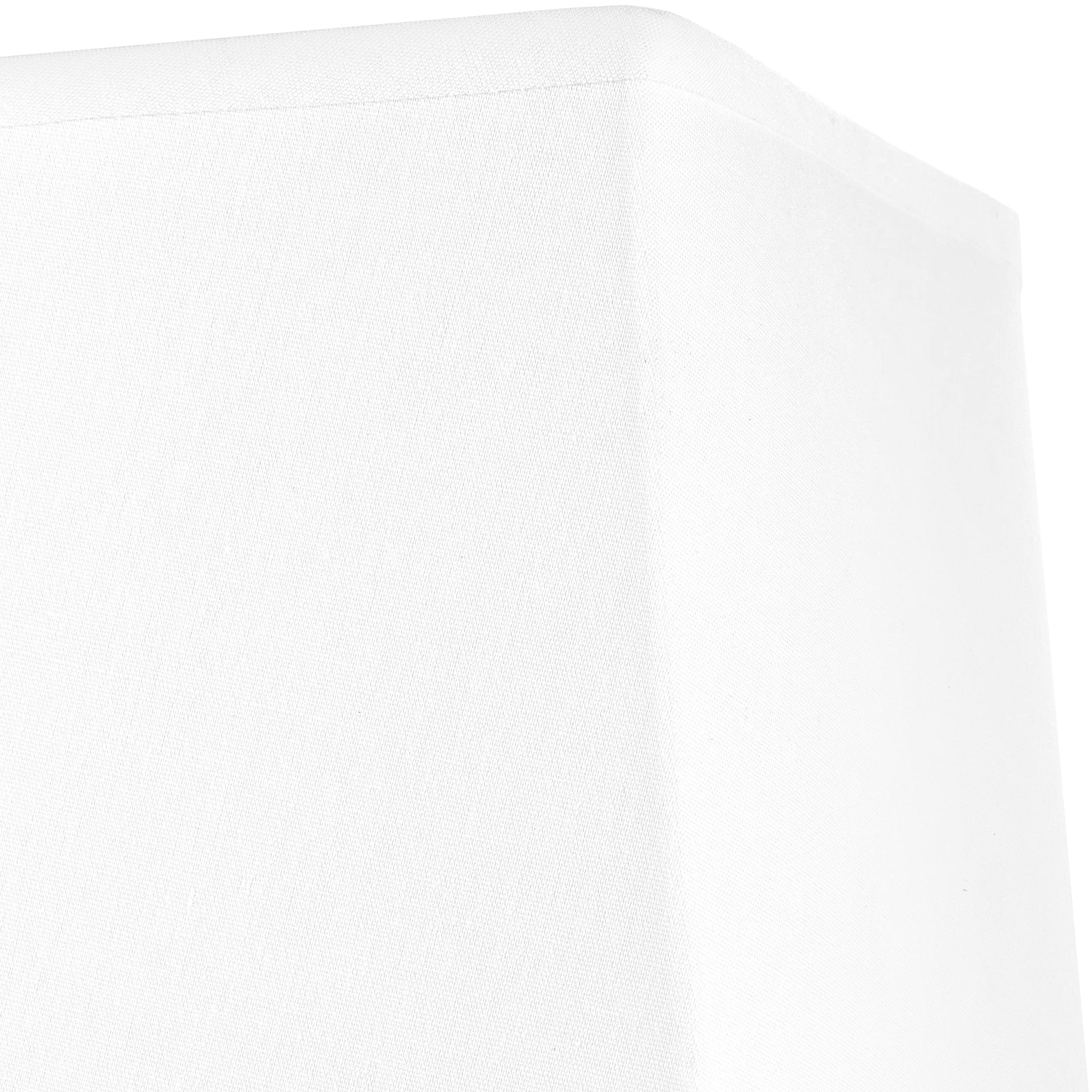 BRUBAKER doppio set Lampade da tavolo o comodino - 38 cm - oro - basi in ceramica - paralumi in cotone bianco