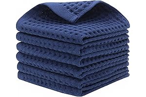 Cotton Waffle Wash Cloths: Navy Blue Comfort for Your Daily Routine