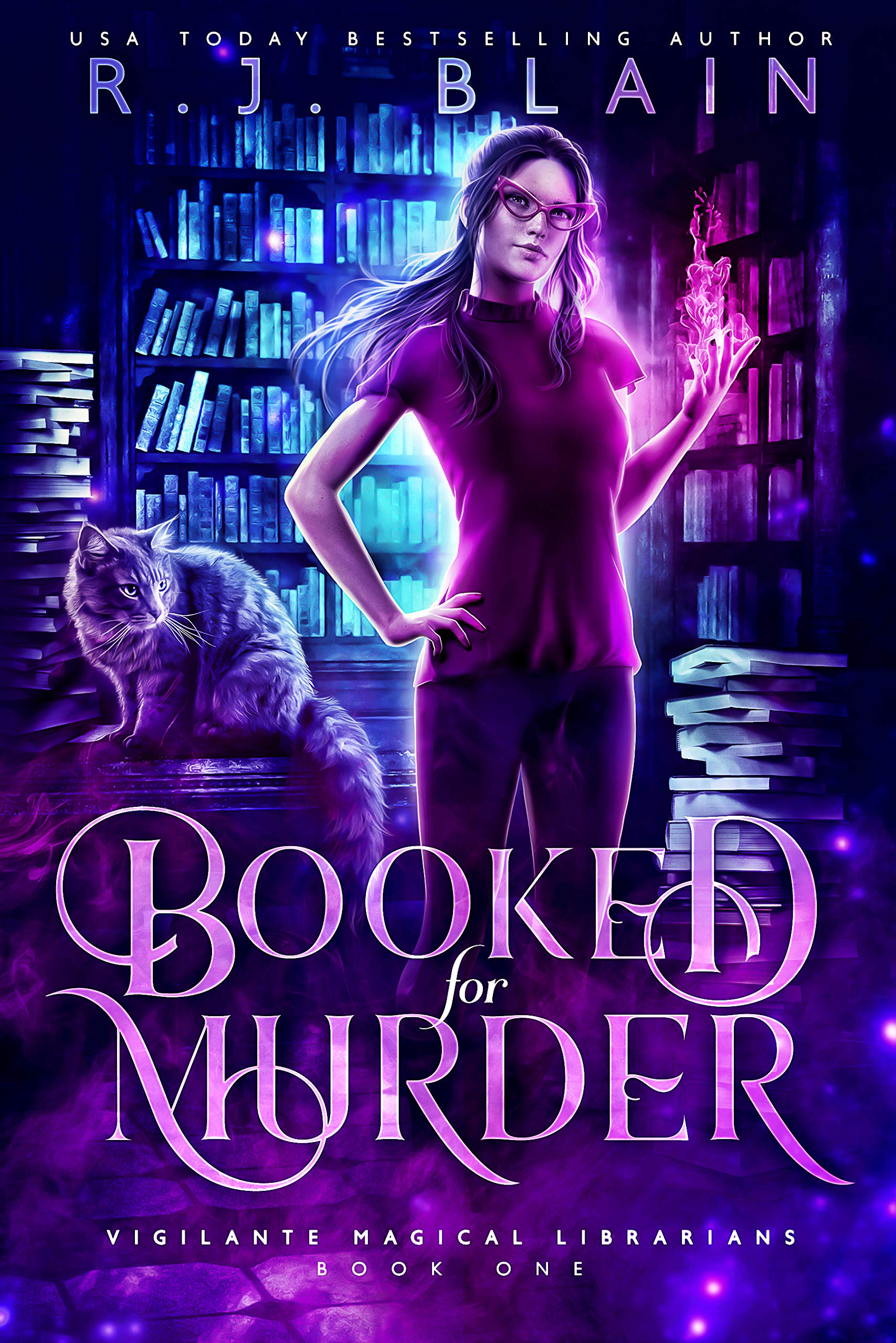 Booked for Murder (Vigilante Magical Librarians Book 1)