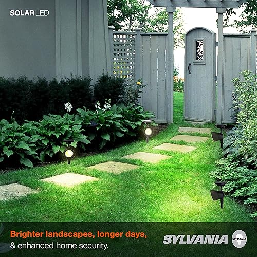 Miniatura 5 de LEDVANCE Sylvania 62217 - Luz solar de 13 pulgadas con sensor de luz diurna, LED, 5 lúmenes, 3000 K, blanco cálido, acabado negro, paquete de 4