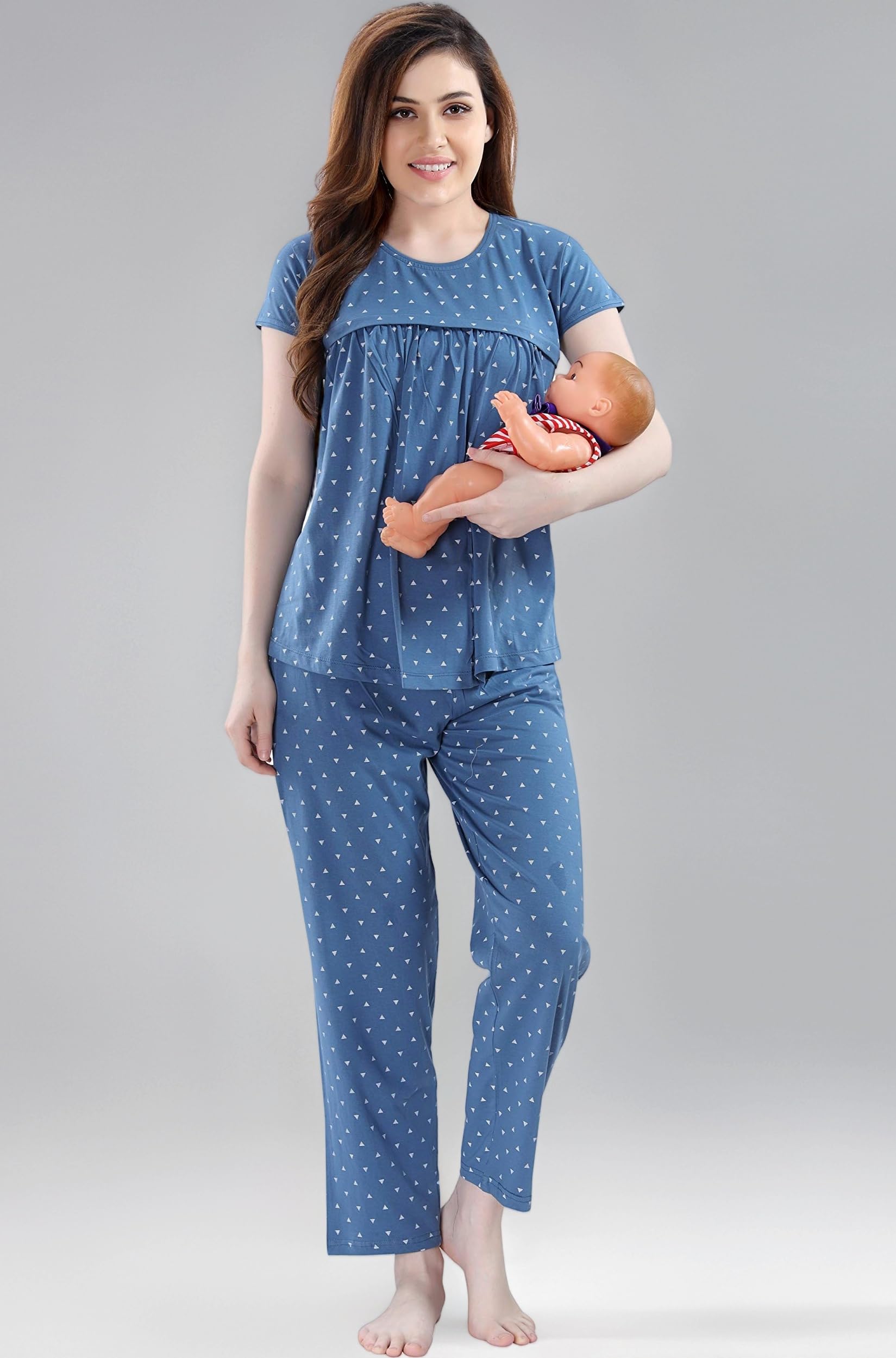 AV2 Women's Cotton All Over Print Top And Pajama Set Pack Of 1