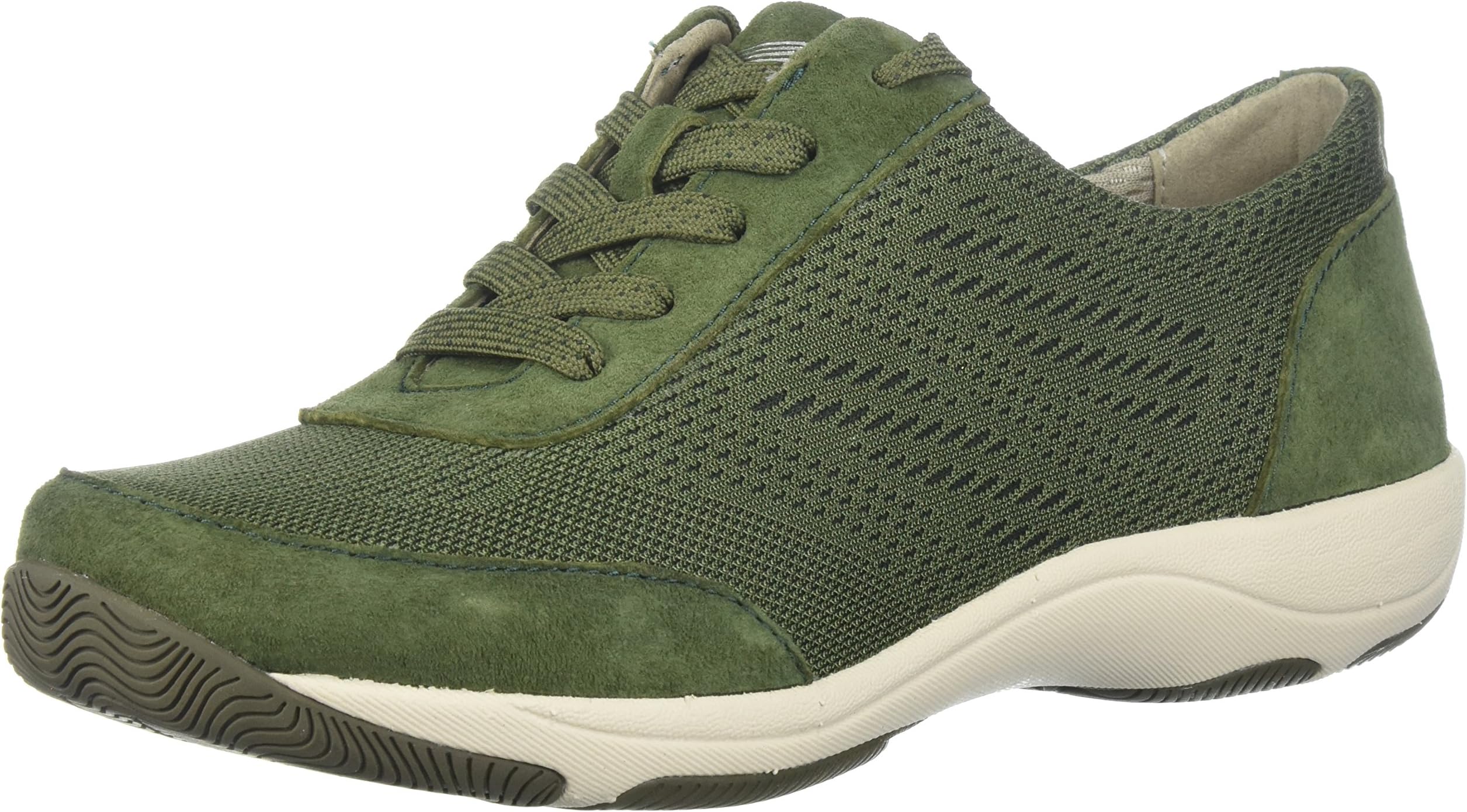 Dansko Women's Hayes Sneaker, Olive Suede, 36 M EU (5.5-6 US)