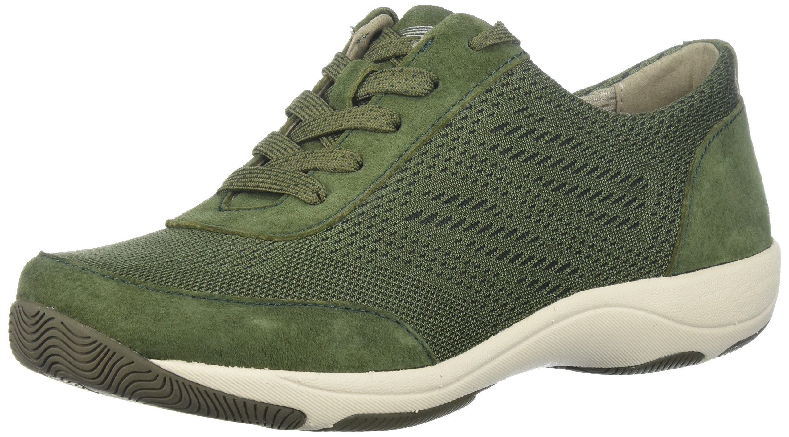 Dansko Women's Hayes Sneaker, Olive Suede, 36 M EU (5.5-6 US)