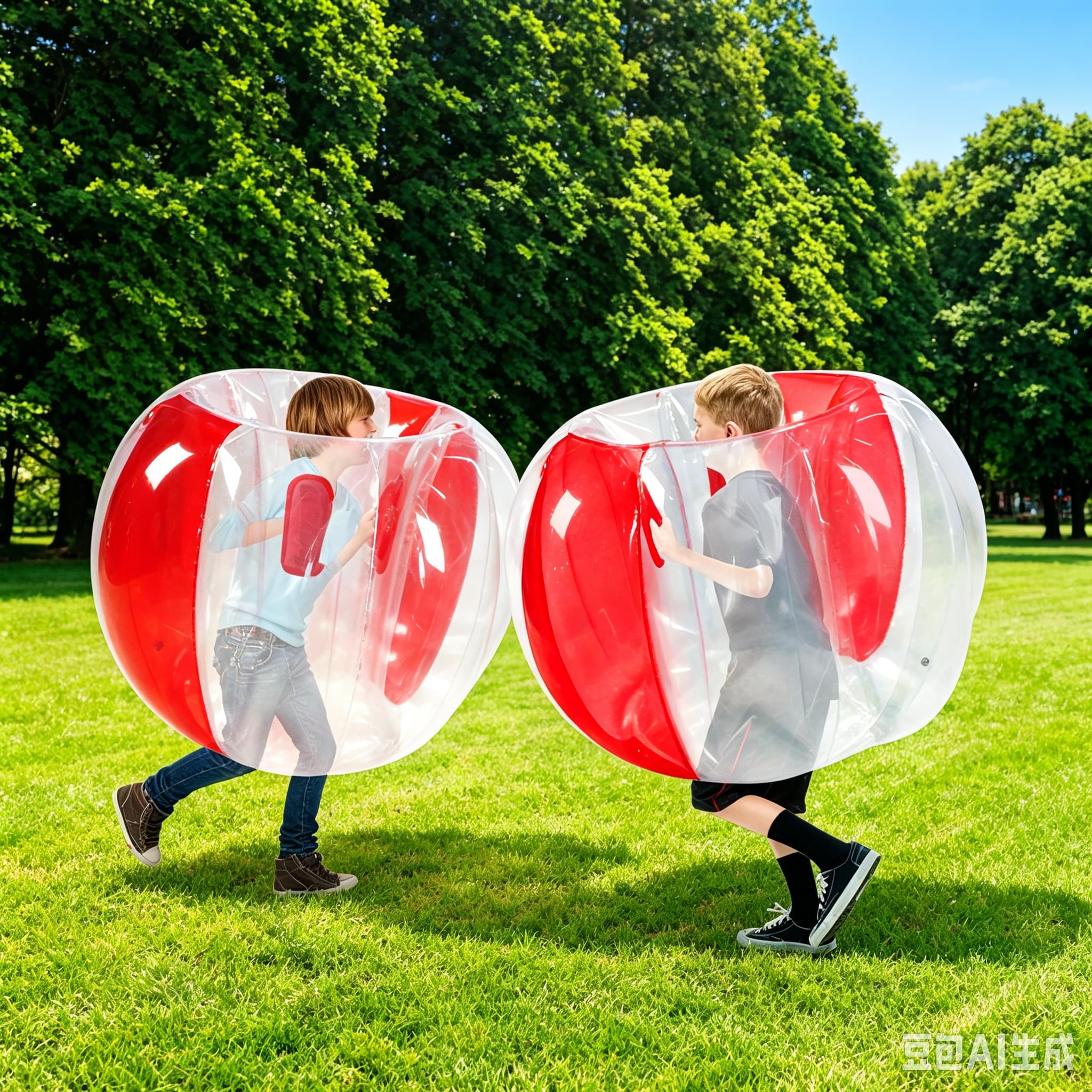 ZHUYNXIR Sumo - Set di 2 palline da gioco gonfiabili Sumo, per bambini, attrezzature all'aperto per bambini dai 3 ai 12 anni