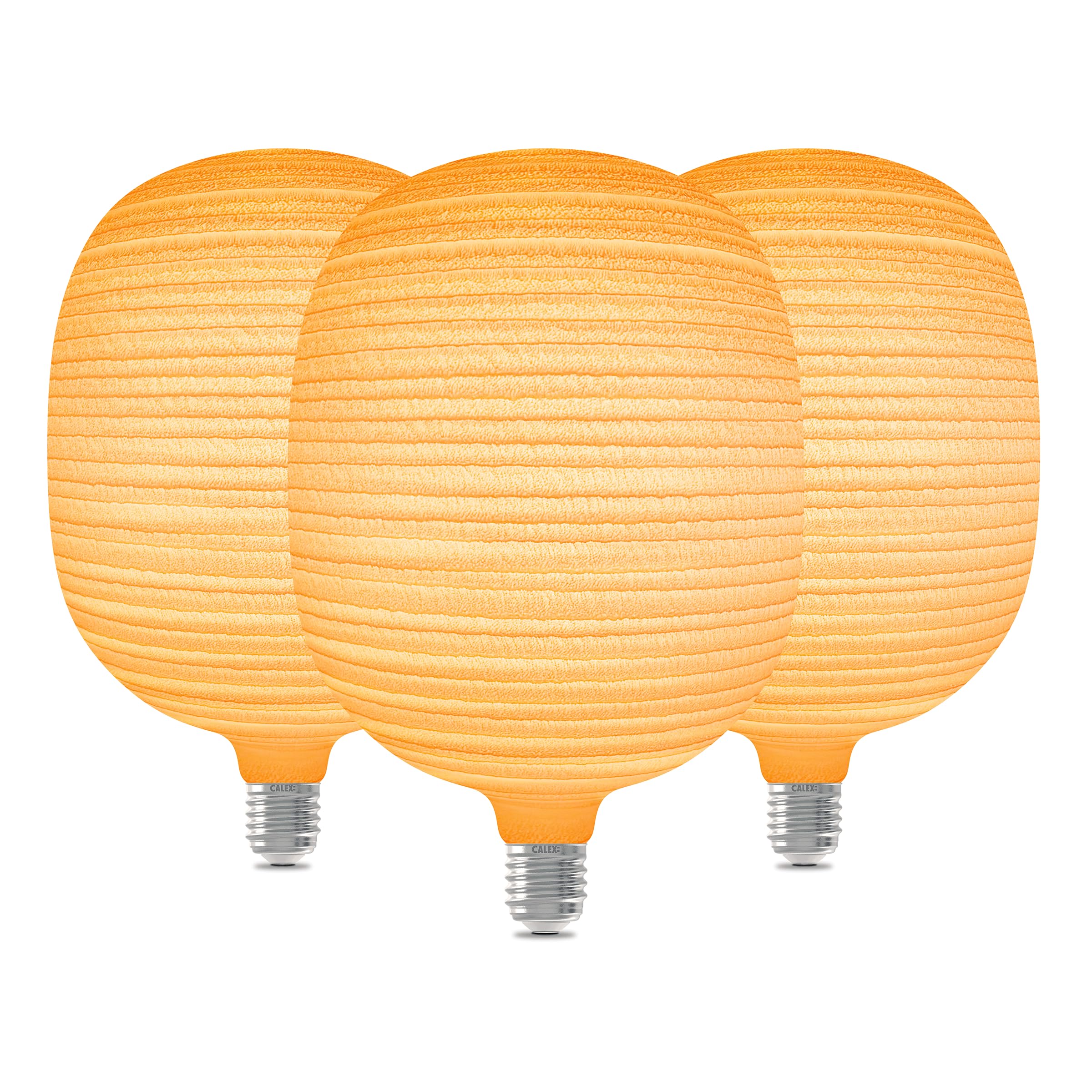 CALEX XXL LED Lampe E27, Papyrus, Filament, 220lm, 1800K Warmweißes Licht, 3er-Pack
