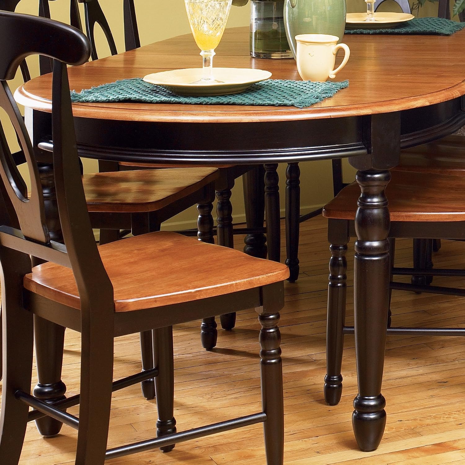 Amazon.com - A-America Bundle-02 British Isles Dining Table (7 Pieces ...