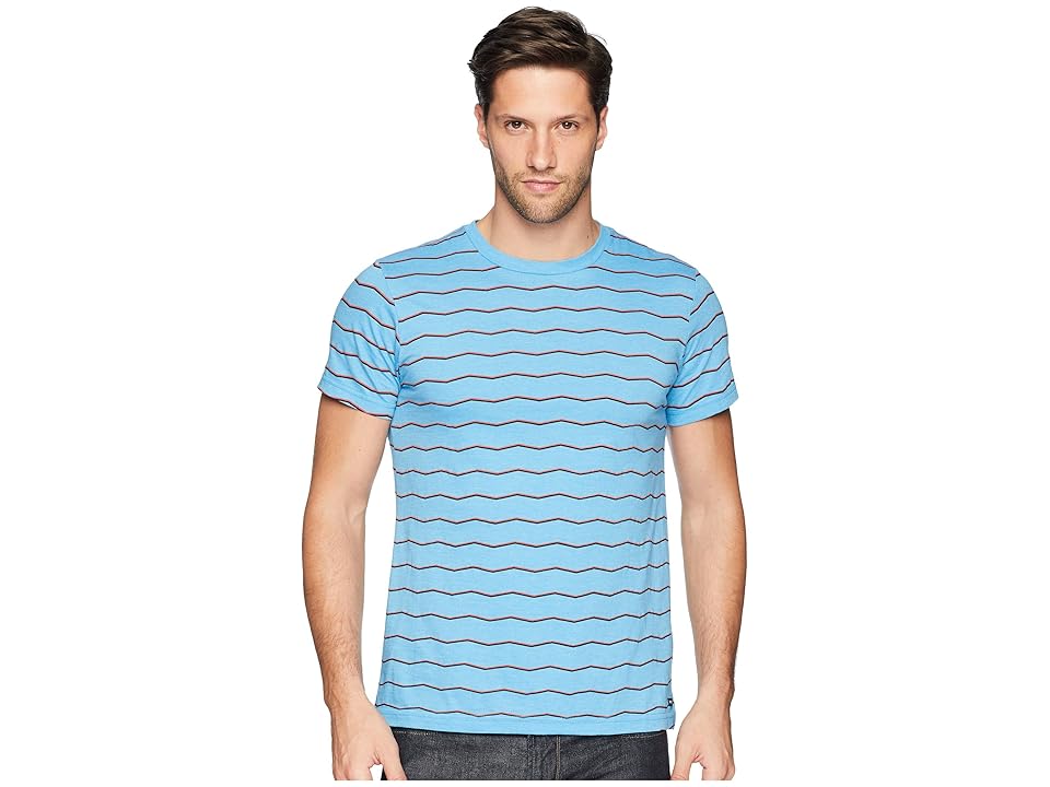 

RVCA VA Stripe Short Sleeve (Lagoon) Men's Clothing
