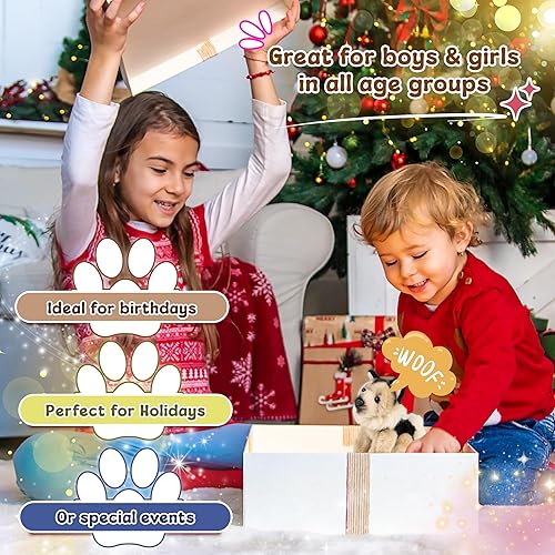 Miniatura 7 de Forest & Twelfth Pastor alemán de peluche suave de 6 pulgadas, lindo animal de peluche para niños y niñas, animales de peluche pequeños de aspecto