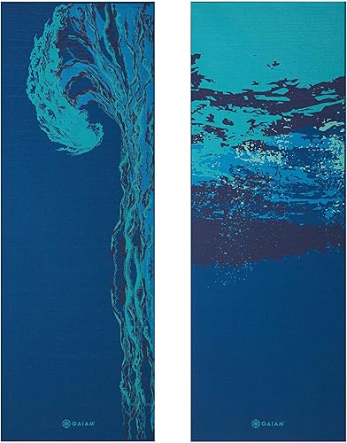 Miniatura 2 de Gaiam Esterilla de yoga prémium, 1564pulgadas, reversible, extragruesa, antideslizante para todo tipo de yoga, pilates y entrenamientos de suelo (68