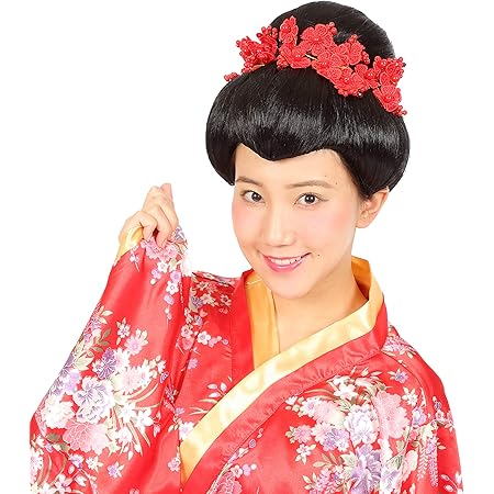 Amazon Co Jp Party City カツランド バラエティグッズ 日本髪 ユニセックス 黒 かんざし付き ホビー 通販