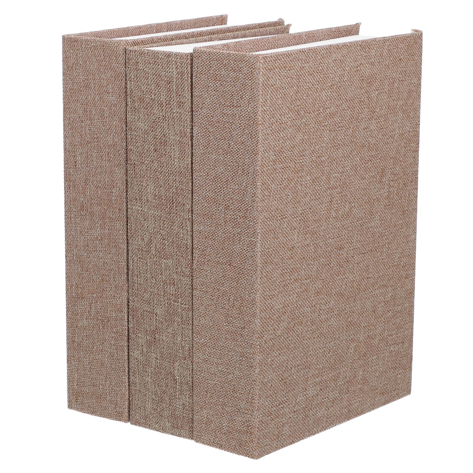 Boîte de rangement pour livres en lin moderne pour étagère et bureau