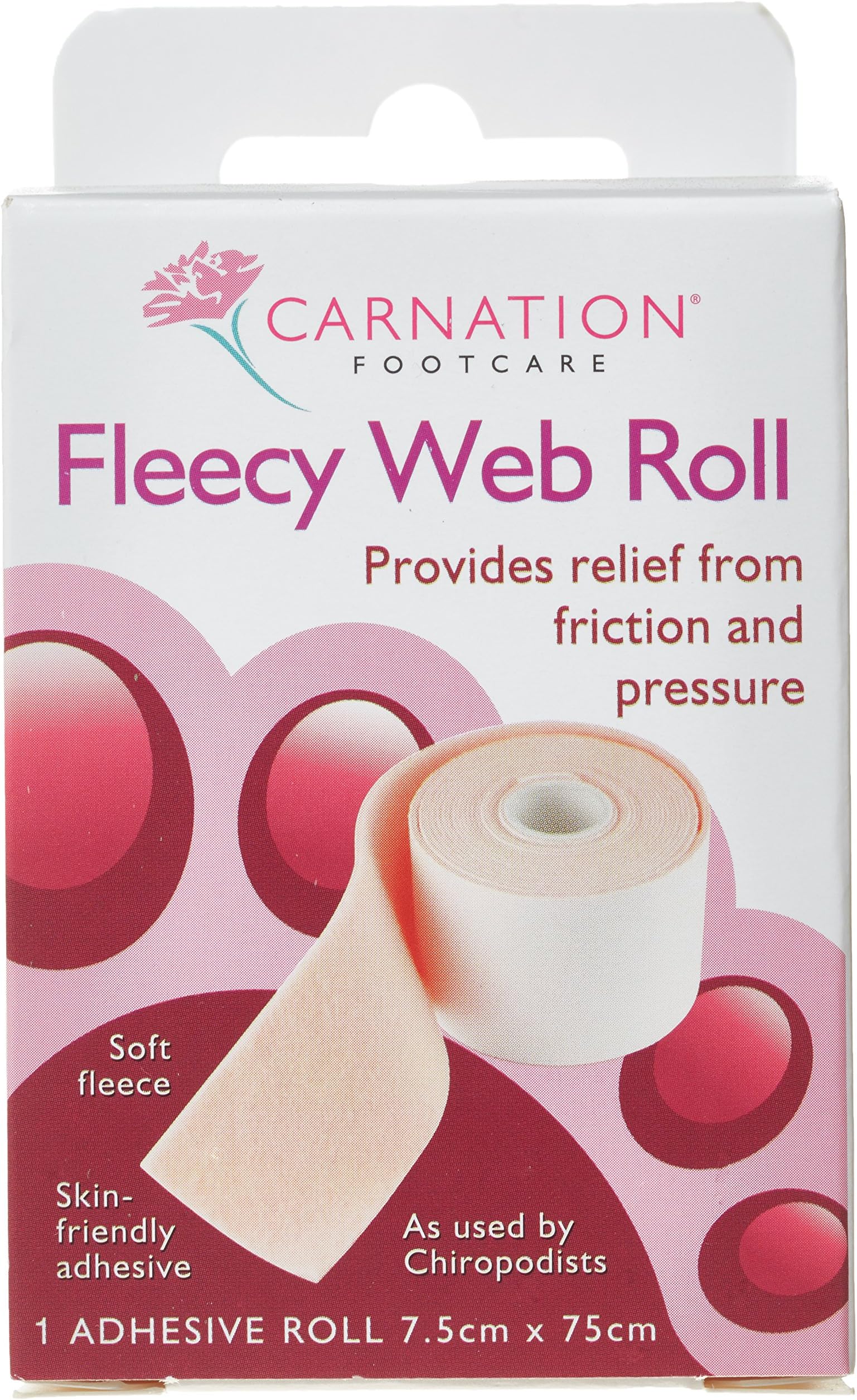 Carnation Fleecy Web Roll 7.5 cm x75 cm