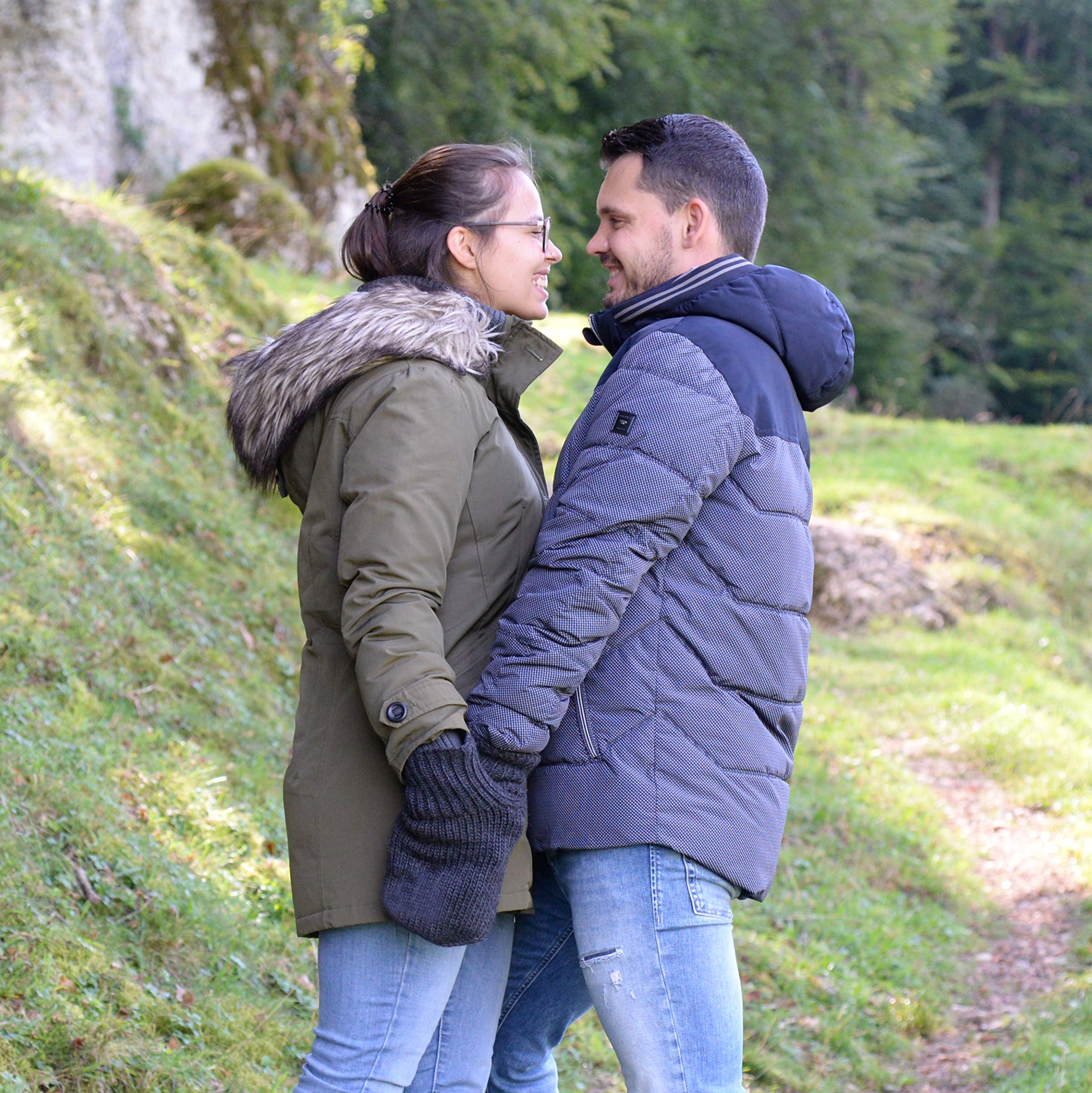 McRon Set Partnerhandschuh Modell Valentin + Fäustlinge