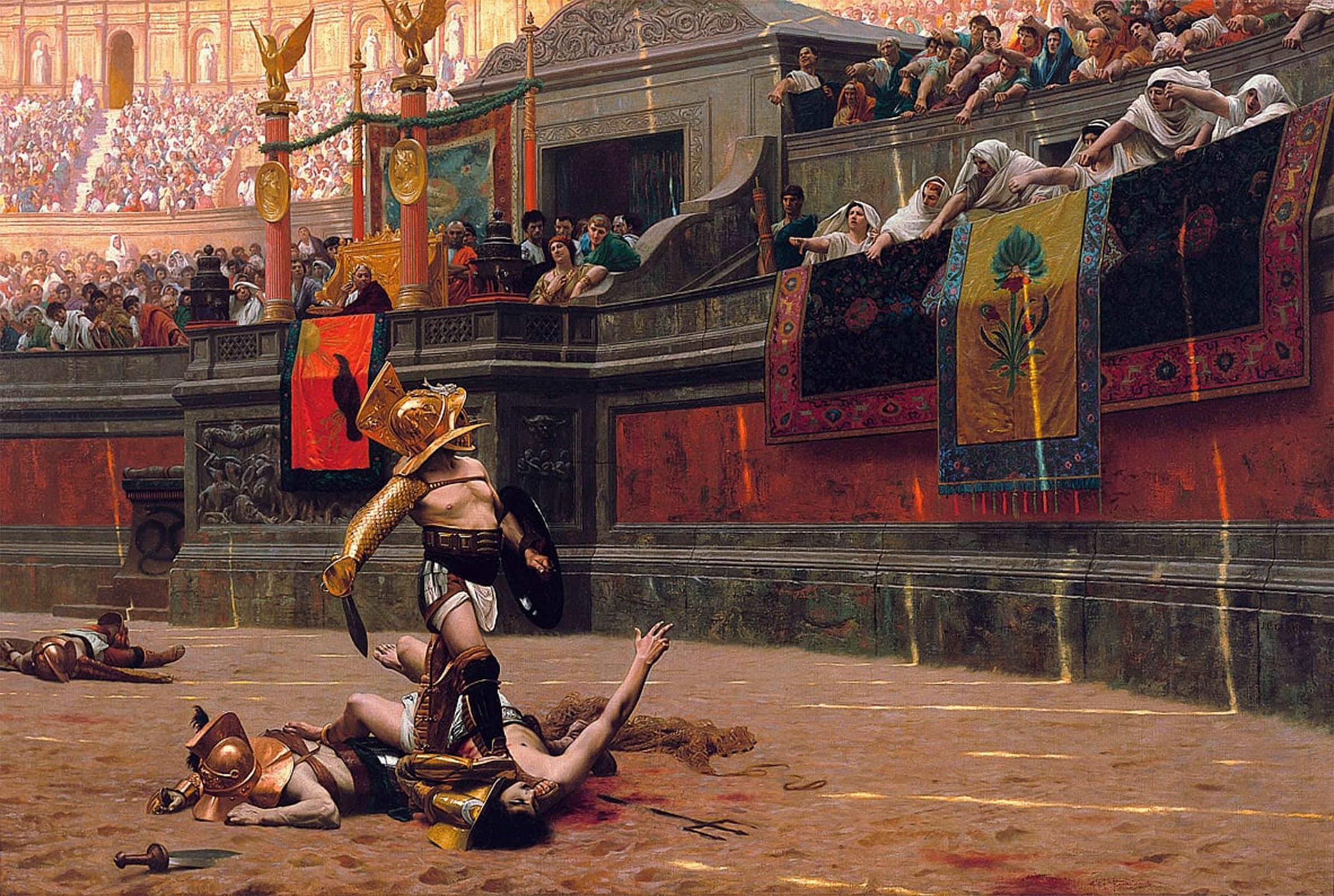 POSTERIIk Famous Animal Posters Vintage Picture Pollice Verso by Jean Leon Gerome Modern Wall Decor for Home Decor 60x90cm