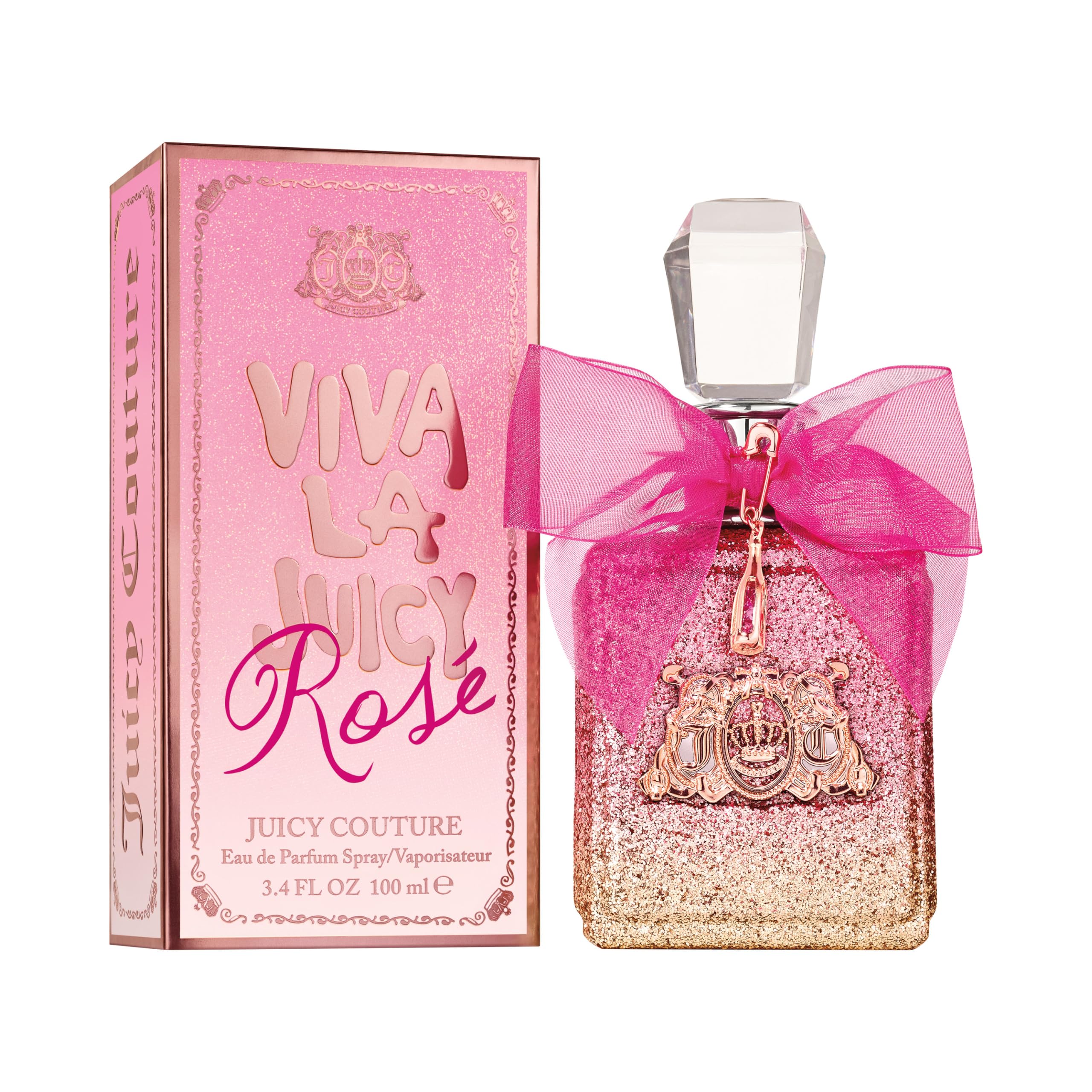 Juicy Couture - Viva La Juicy Rosé, Eau de Parfum Spray, mit Spritzigem Rosé und Schimmernden Zitrusblasen, Luxus Parfüm für Frauen