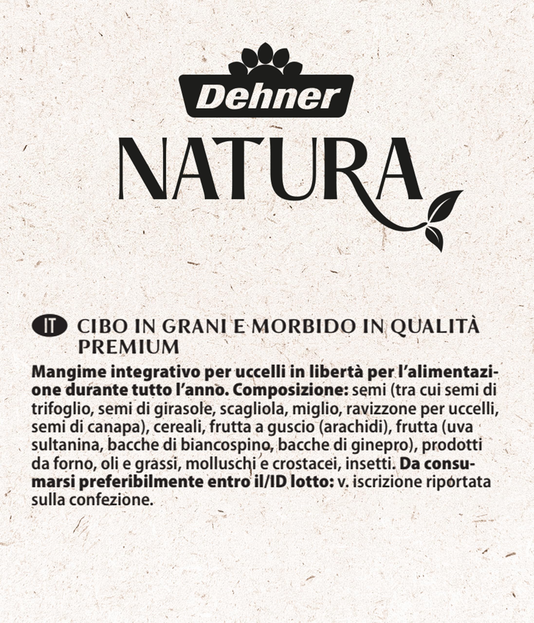 Dehner Natura Premium Mangime per Uccelli Selvatici Ricco di proteine energia 2,5 kg