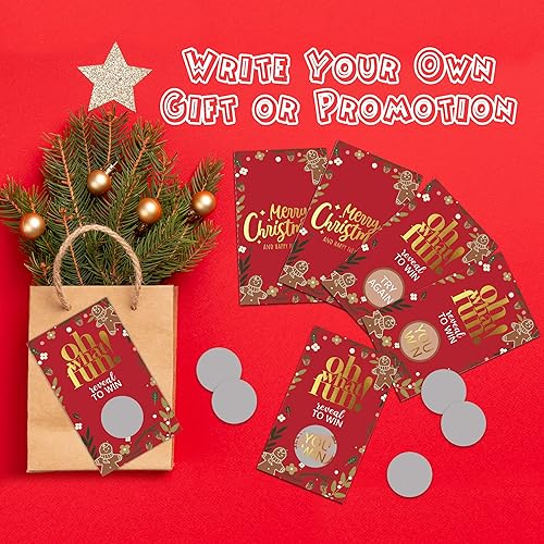 Miniatura 3 de JIRIM-BEUTY 50 juegos de fiesta de Navidad Scratch Off tarjetas de juego (JRM405)