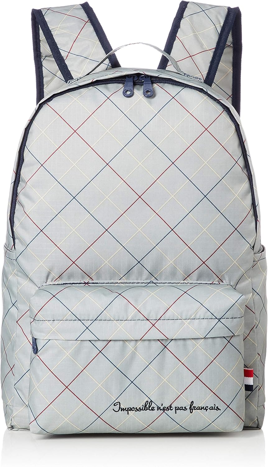 Hapitas HAP0112 375 Backpack, Carry-On, Wide Variety of Patterns, Tricolor Gray