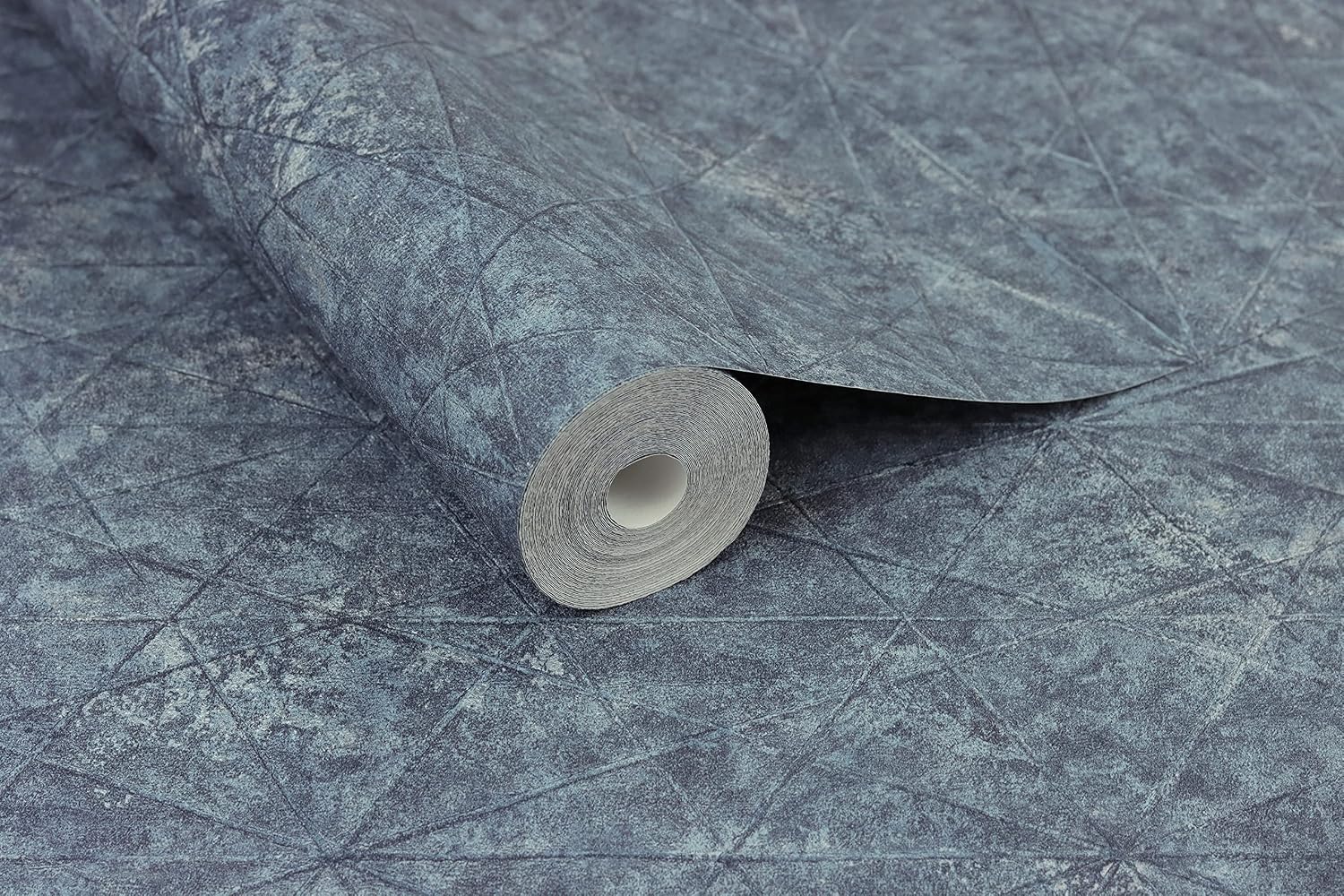 Rasch paperhangings Seth Indigo Triangle Wallpaper