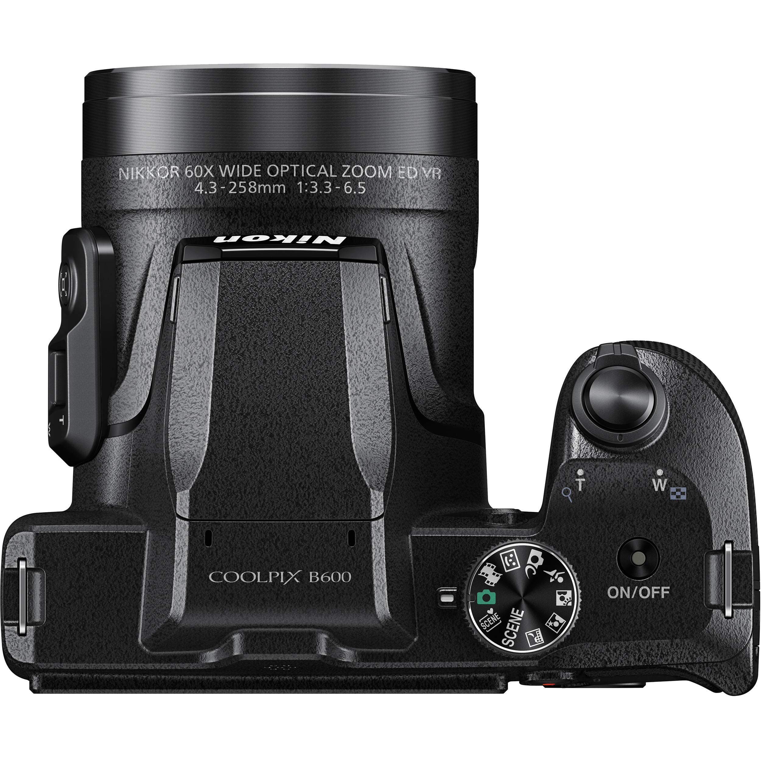 Amazon.com: Nikon COOLPIX B600 Cámara digital (negro) con paquete